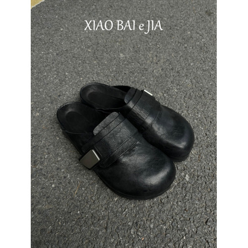 夏季新品~男女同款水洗牛皮勃肯鞋2025夏季新款復古外穿半拖拖鞋 夏季新品~男女同款水洗牛皮勃肯鞋2025夏季新款復古外穿半拖拖鞋