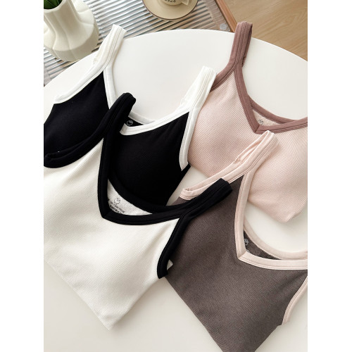 德絨加絨保暖背心女款2025新款女士美背內衣冬季打底自帶胸墊吊帶 德絨加絨保暖背心女款2025新款女士美背內衣冬季打底自帶胸墊吊帶