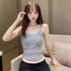 保暖背心女加絨加厚秋冬季內搭小吊帶白色緊身貼身學生打底內衣潮