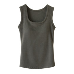 免穿文胸 320g一體bra女士保暖背心 雙面絨感方領內搭吊帶 秋冬款