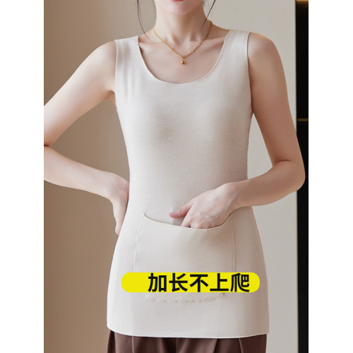 大碼加長高個子前後雙兜保暖背心女胖mm250斤加肥無痕德絨馬甲 大碼加長高個子前後雙兜保暖背心女胖mm250斤加肥無痕德絨馬甲