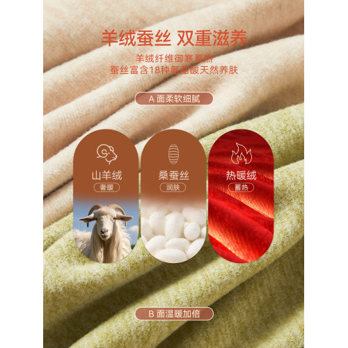 貓人保暖背心女士無痕羊絨加絨加厚內搭羊絨蠶絲吊帶打底內衣秋冬 貓人保暖背心女士無痕羊絨加絨加厚內搭羊絨蠶絲吊帶打底內衣秋冬