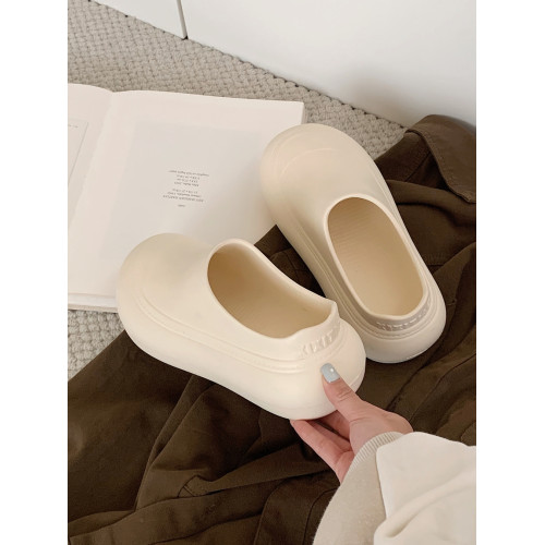 細細條 韓版休閒增高鞋女夏外穿百搭eva防滑防滑懶人半拖鞋穆勒鞋