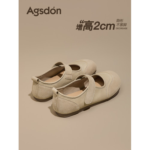 奧古獅登勃肯鞋女2025新款夏季軟底淺口瑪麗珍鞋法式全包單鞋孕婦