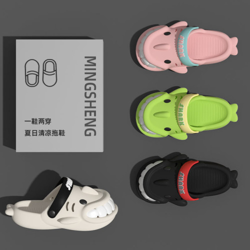 搞怪可愛鯊魚拖鞋女2025新款夏季外穿厚底防滑兩穿沙灘包頭涼拖鞋 搞怪可愛鯊魚拖鞋女2025新款夏季外穿厚底防滑兩穿沙灘包頭涼拖鞋