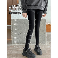六衹兔子壓力襪瘦腿褲襪絲襪春秋光腿連褲襪透氣顯瘦打底褲黑絲襪