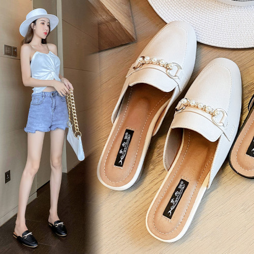 包頭半拖鞋女夏外穿2025年春季新款懶人半托鞋子穆勒涼拖百搭單鞋 包頭半拖鞋女夏外穿2025年春季新款懶人半托鞋子穆勒涼拖百搭單鞋