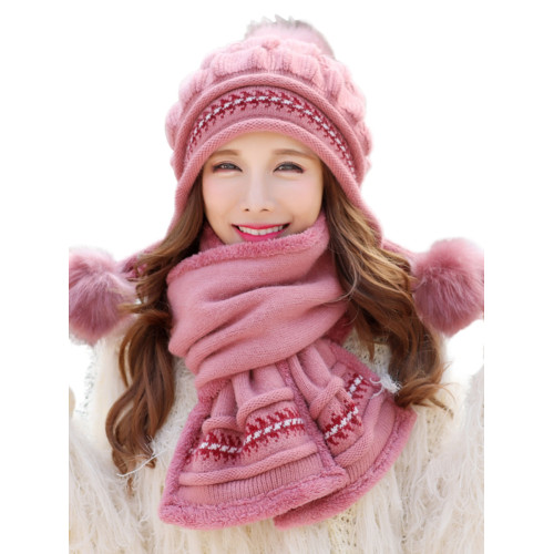 帽子女冬天韓版潮兔毛帽貝雷帽保暖針織毛線帽秋冬時尚新款護耳帽 帽子女冬天韓版潮兔毛帽貝雷帽保暖針織毛線帽秋冬時尚新款護耳帽