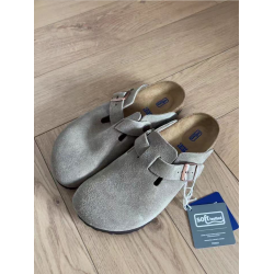 三喜同款大碼勃肯鞋女2025新款夏季厚底半拖博肯鞋沙灘一腳蹬鞋女