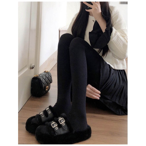 深灰色連褲襪女秋冬加絨打底褲外穿微壓加厚黑穿搭配裙子打底襪褲 深灰色連褲襪女秋冬加絨打底褲外穿微壓加厚黑穿搭配裙子打底襪褲