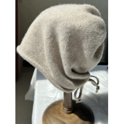 堆堆帽抽繩式100純羊毛帽子女款針織月子帽2025新款包頭冷帽秋冬