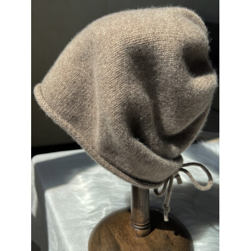 堆堆帽抽繩式100純羊毛帽子女款針織月子帽2025新款包頭冷帽秋冬 堆堆帽抽繩式100純羊毛帽子女款針織月子帽2025新款包頭冷帽秋冬