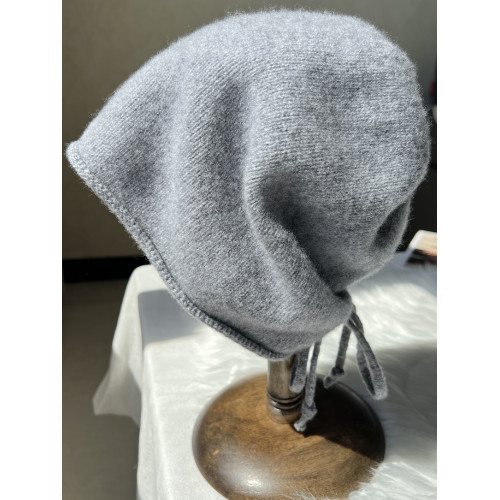 堆堆帽抽繩式100純羊毛帽子女款針織月子帽2025新款包頭冷帽秋冬 堆堆帽抽繩式100純羊毛帽子女款針織月子帽2025新款包頭冷帽秋冬