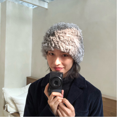 真兔毛!時髦復古豹紋毛絨帽子冬天豹紋毛毛套頭畫家帽皮草兔毛帽 真兔毛!時髦復古豹紋毛絨帽子冬天豹紋毛毛套頭畫家帽皮草兔毛帽
