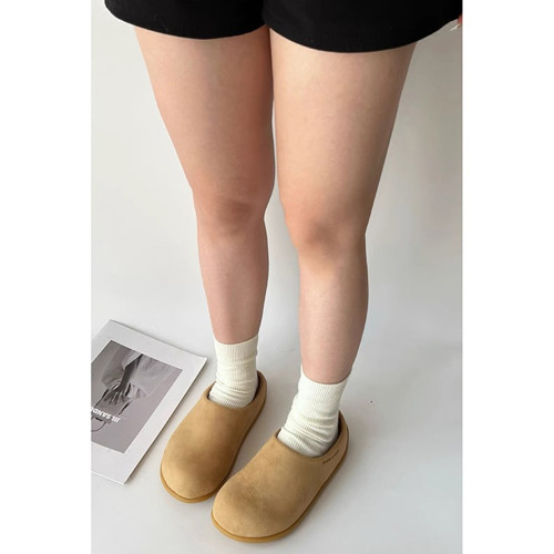 醜萌小土豆勃肯鞋女2025新款秋季外穿厚底懶人鞋一腳蹬包頭半拖鞋