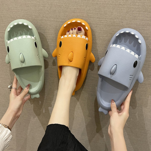 鯊魚拖鞋女夏季ins潮外穿踩屎感厚底防滑情侶室內居家可愛涼拖鞋 鯊魚拖鞋女夏季ins潮外穿踩屎感厚底防滑情侶室內居家可愛涼拖鞋