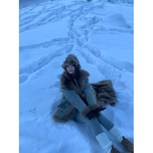 兔毛帽子女秋冬款東北保暖防寒毛線帽顯臉小皮草護耳毛絨帽漁夫帽 兔毛帽子女秋冬款東北保暖防寒毛線帽顯臉小皮草護耳毛絨帽漁夫帽