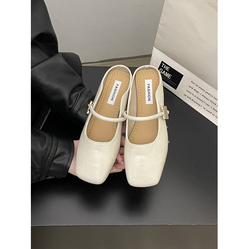 懶人一腳蹬網紅超火春夏季2025新款穆勒涼拖平底包頭半拖鞋女外穿 懶人一腳蹬網紅超火春夏季2025新款穆勒涼拖平底包頭半拖鞋女外穿