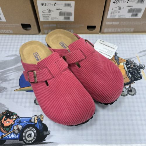 Blingbird牛皮版燈芯絨勃肯鞋男女同款復古包頭拖鞋懶人鞋博肯鞋 Blingbird牛皮版燈芯絨勃肯鞋男女同款復古包頭拖鞋懶人鞋博肯鞋