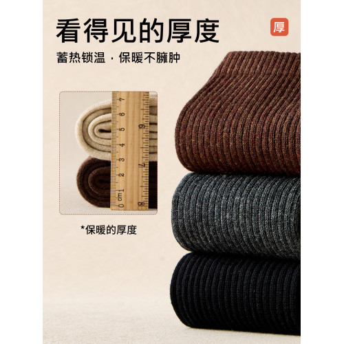 南極人女士純棉過膝襪套秋冬季加厚保暖高筒護膝襪套防寒護腿長襪