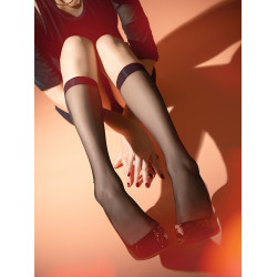 【俏】1D極薄絲滑小腿絲襪透膚中筒襪黑白色JK襪顯瘦壓力襪