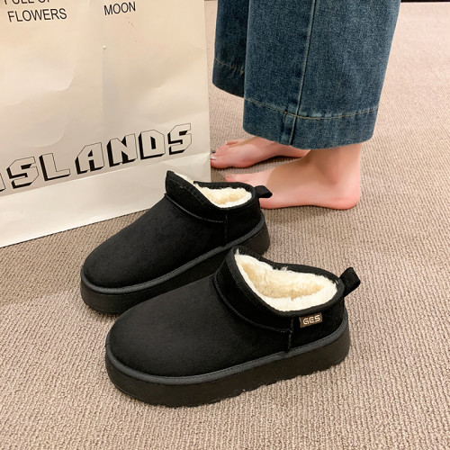 厚底增高勃肯鞋女加絨保暖雪地靴2025新款冬季休閒樂福鞋毛毛棉鞋 厚底增高勃肯鞋女加絨保暖雪地靴2025新款冬季休閒樂福鞋毛毛棉鞋