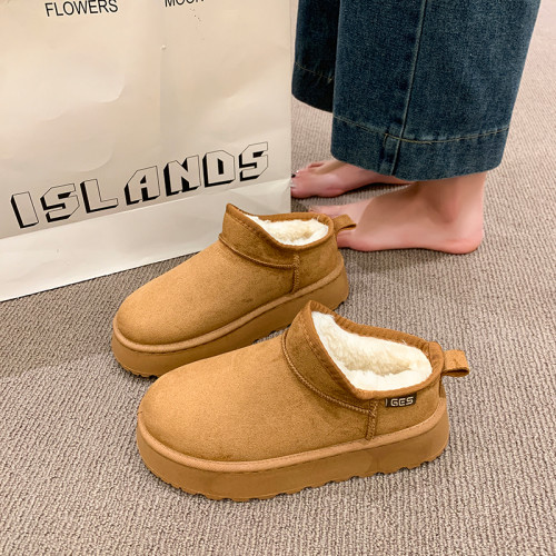 厚底增高勃肯鞋女加絨保暖雪地靴2025新款冬季休閒樂福鞋毛毛棉鞋 厚底增高勃肯鞋女加絨保暖雪地靴2025新款冬季休閒樂福鞋毛毛棉鞋