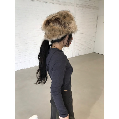 白色毛毛帽子女款2024新款冬季女士毛茸茸仿皮草女冬可愛毛絨帽子 白色毛毛帽子女款2024新款冬季女士毛茸茸仿皮草女冬可愛毛絨帽子