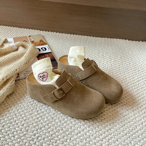 內增高7cm厚底勃肯鞋包頭半拖鞋女夏季外穿2025新款一腳蹬涼拖鞋 內增高7cm厚底勃肯鞋包頭半拖鞋女夏季外穿2025新款一腳蹬涼拖鞋