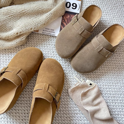 內增高7cm厚底勃肯鞋包頭半拖鞋女夏季外穿2025新款一腳蹬涼拖鞋 內增高7cm厚底勃肯鞋包頭半拖鞋女夏季外穿2025新款一腳蹬涼拖鞋