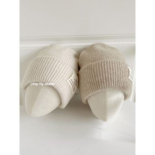 含羊毛帽型巨好！針織毛線帽韓版秋冬百搭保暖純色大頭圍冷帽男女