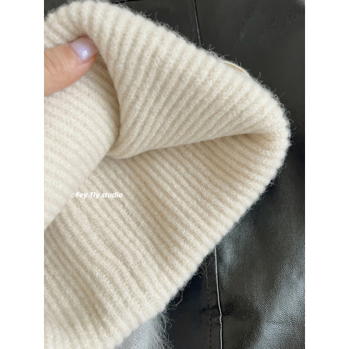 含羊毛帽型巨好！針織毛線帽韓版秋冬百搭保暖純色大頭圍冷帽男女