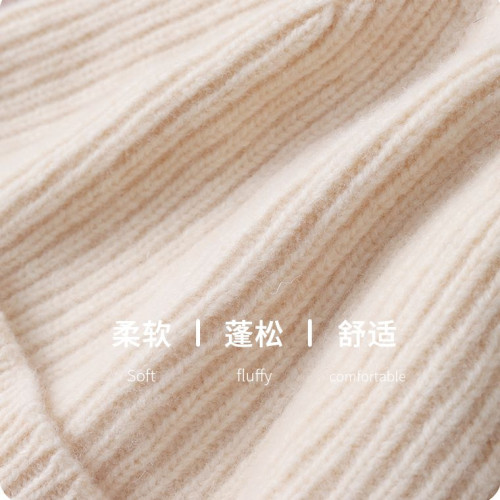 秋冬100%羊毛帽子女韓版百搭毛線針織月子休閒護耳包頭加厚冷帽男 秋冬100%羊毛帽子女韓版百搭毛線針織月子休閒護耳包頭加厚冷帽男