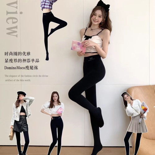 DM120d石墨烯瘦腿襪光腿神器2023新款美腿壓力襪打底襪顯瘦連褲襪