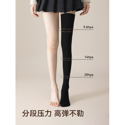 貓人過膝長筒襪女款2025新款防下滑瘦腿壓力襪秋冬季高筒大腿襪子