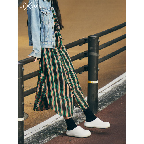 日本bisole包頭半拖鞋EVA穆勒鞋厚底戶外防水手術室醫生廚師鞋