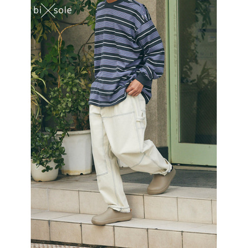 日本bisole包頭半拖鞋EVA穆勒鞋厚底戶外防水手術室醫生廚師鞋