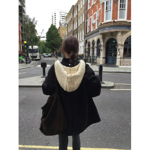 Overtake手工羊毛帽帽子圍巾一體 秋冬搭配毛線帽 韓國東大門坎肩 Overtake手工羊毛帽帽子圍巾一體 秋冬搭配毛線帽 韓國東大門坎肩