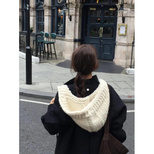 Overtake手工羊毛帽帽子圍巾一體 秋冬搭配毛線帽 韓國東大門坎肩 Overtake手工羊毛帽帽子圍巾一體 秋冬搭配毛線帽 韓國東大門坎肩