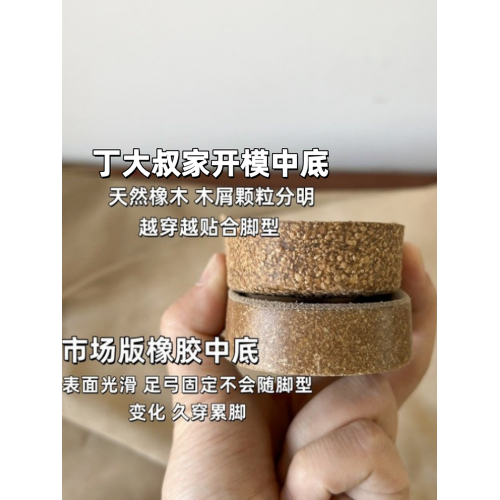 桑坡丁大叔真牛皮軟木真皮包頭拖鞋男女同款平底半拖女春夏季外穿