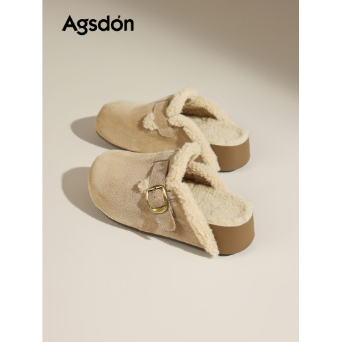 厚底勃肯鞋女2025新款秋冬外穿一腳蹬增高包頭半拖鞋子爆加絨棉鞋 厚底勃肯鞋女2025新款秋冬外穿一腳蹬增高包頭半拖鞋子爆加絨棉鞋