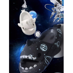 星空鯊魚拖鞋男女情侶夏季室內居家可外穿沙灘防滑抗菌加厚涼拖鞋