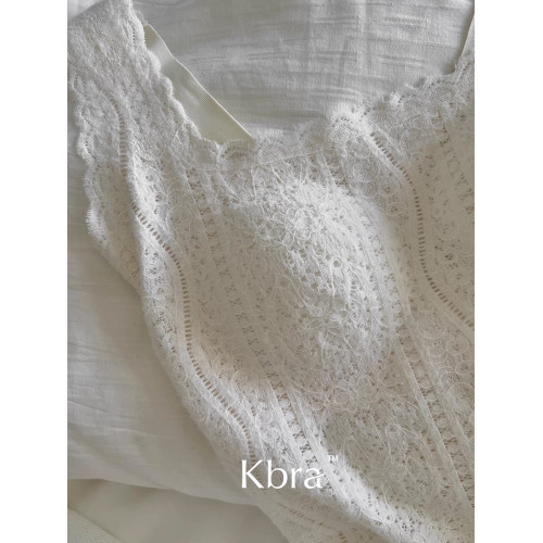 Kbra法式蕾絲保暖吊帶背心女士2025新款冬季帶胸墊內搭可外穿上衣 Kbra法式蕾絲保暖吊帶背心女士2025新款冬季帶胸墊內搭可外穿上衣