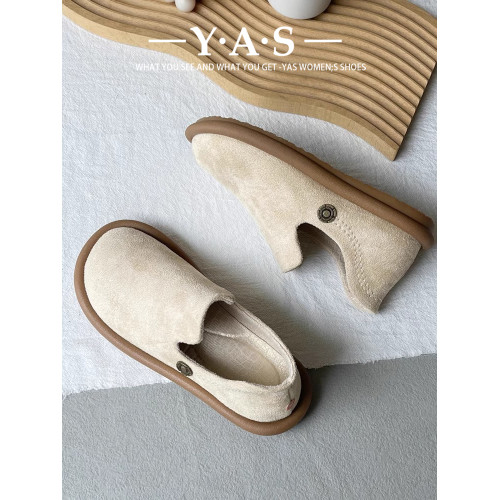 2025春季新款日系大頭鞋學院風休閒軟底勃肯鞋一腳蹬女鞋樂福鞋 2025春季新款日系大頭鞋學院風休閒軟底勃肯鞋一腳蹬女鞋樂福鞋