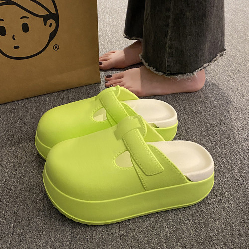 包頭涼拖鞋女款夏季2025新款簡約時尚外穿厚底增高防滑沙灘勃肯鞋 包頭涼拖鞋女款夏季2025新款簡約時尚外穿厚底增高防滑沙灘勃肯鞋