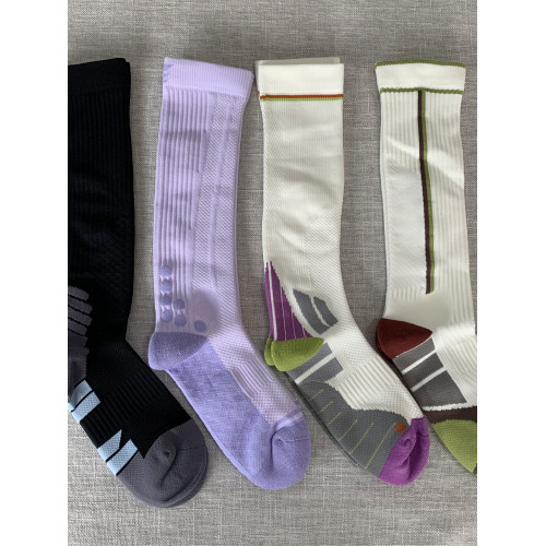 運動壓力襪女專業健身跑步肌能壓縮長筒襪跳繩瑜珈瘦腿加壓小腿襪