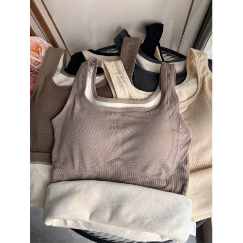 保暖吊帶背心女加絨加厚美背帶胸墊修身顯瘦打底無袖上衣女秋冬季 保暖吊帶背心女加絨加厚美背帶胸墊修身顯瘦打底無袖上衣女秋冬季