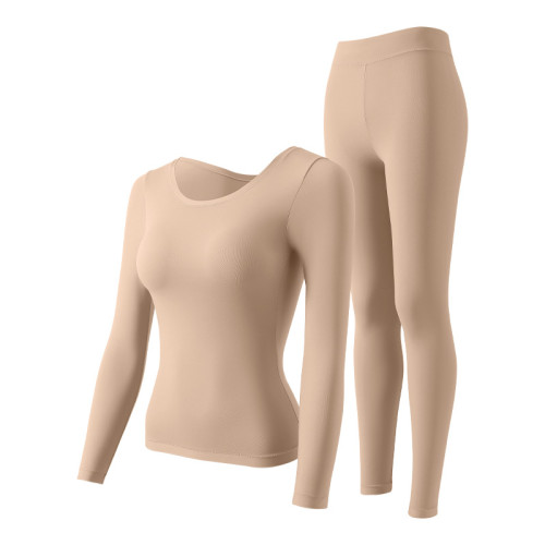 帶胸墊秋冬美膚衣女無痕固定杯保暖內衣套裝修身肌底衣褲防靜電 帶胸墊秋冬美膚衣女無痕固定杯保暖內衣套裝修身肌底衣褲防靜電