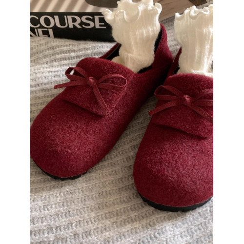 秋冬保護色~松弛感滿滿文藝復古毛呢勃肯鞋女2025加絨一腳蹬單鞋 秋冬保護色~松弛感滿滿文藝復古毛呢勃肯鞋女2025加絨一腳蹬單鞋