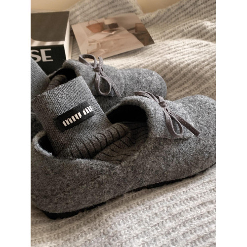 秋冬保護色~松弛感滿滿文藝復古毛呢勃肯鞋女2025加絨一腳蹬單鞋 秋冬保護色~松弛感滿滿文藝復古毛呢勃肯鞋女2025加絨一腳蹬單鞋